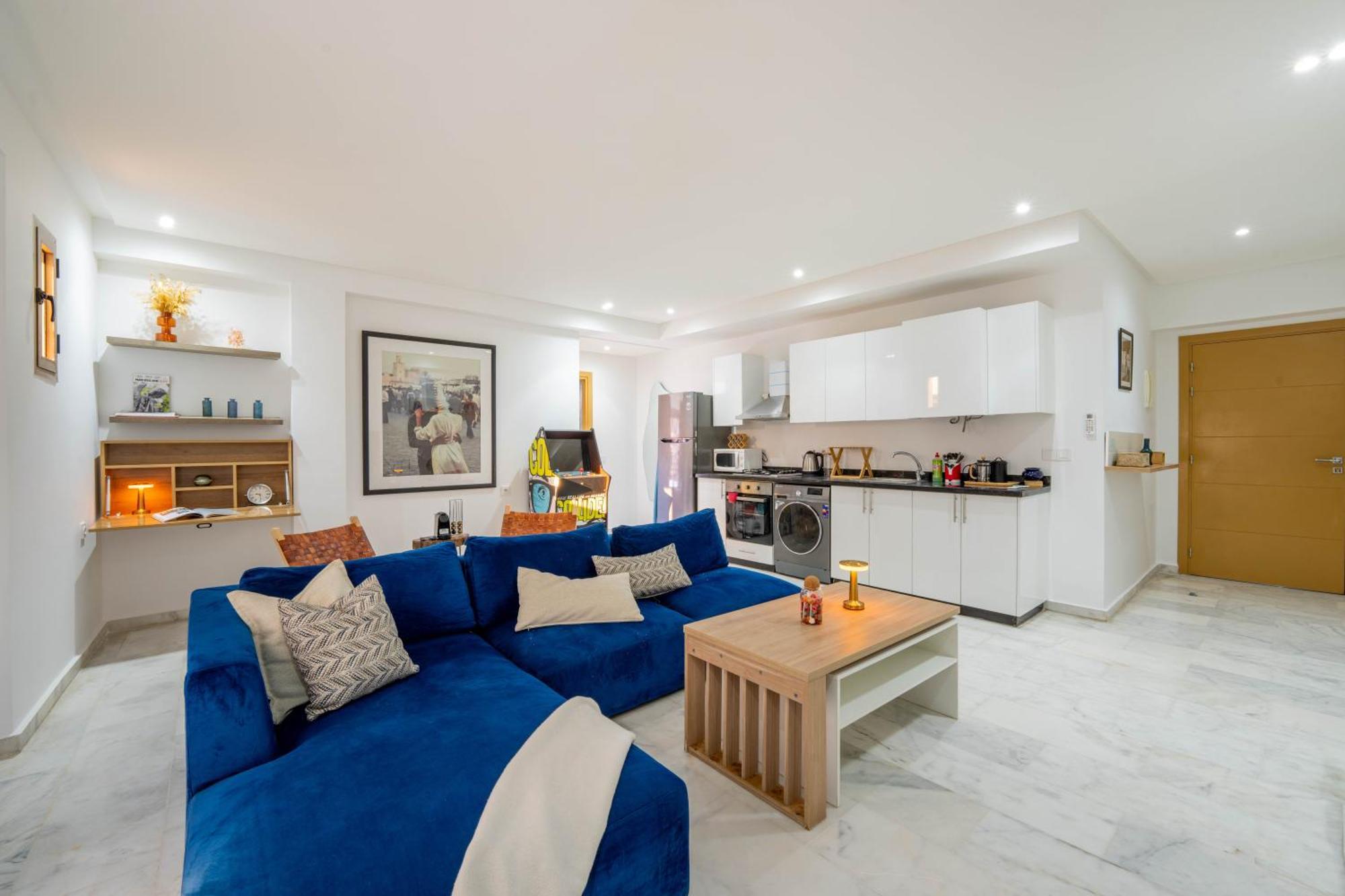 马拉喀什New ! Unique Equipped Flat In The Heart Of Marrakech公寓 外观 照片