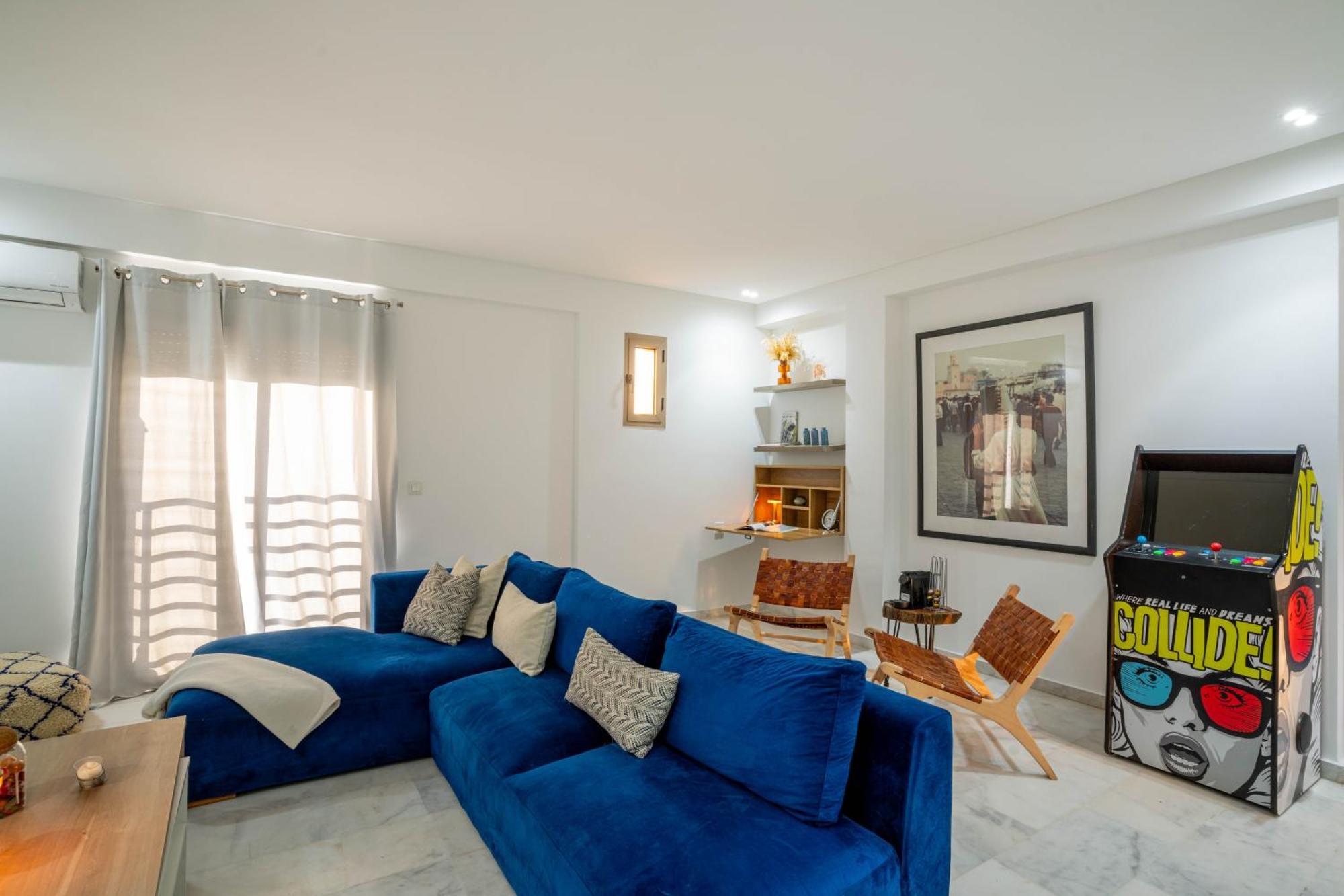 马拉喀什New ! Unique Equipped Flat In The Heart Of Marrakech公寓 外观 照片