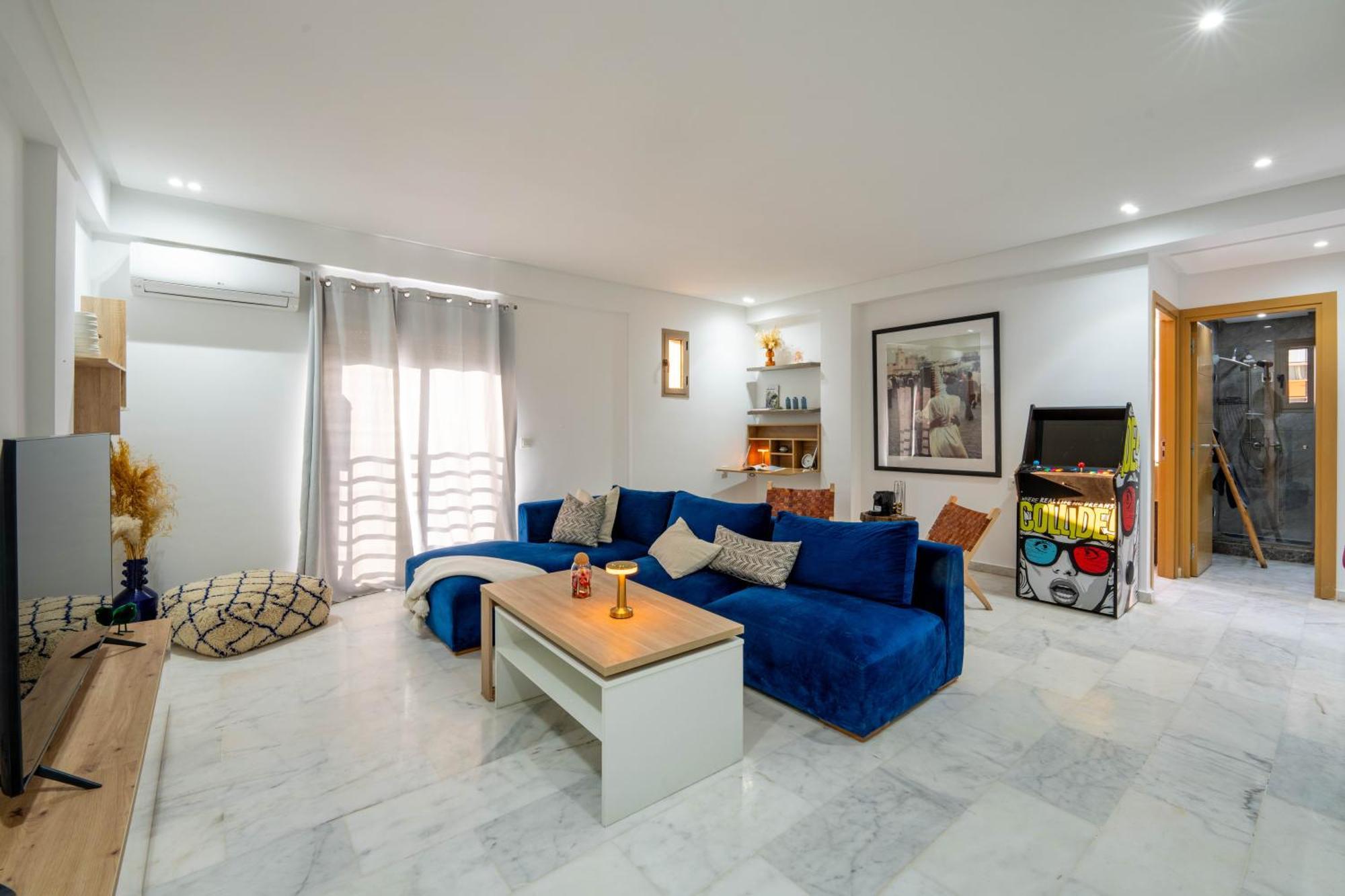 马拉喀什New ! Unique Equipped Flat In The Heart Of Marrakech公寓 外观 照片