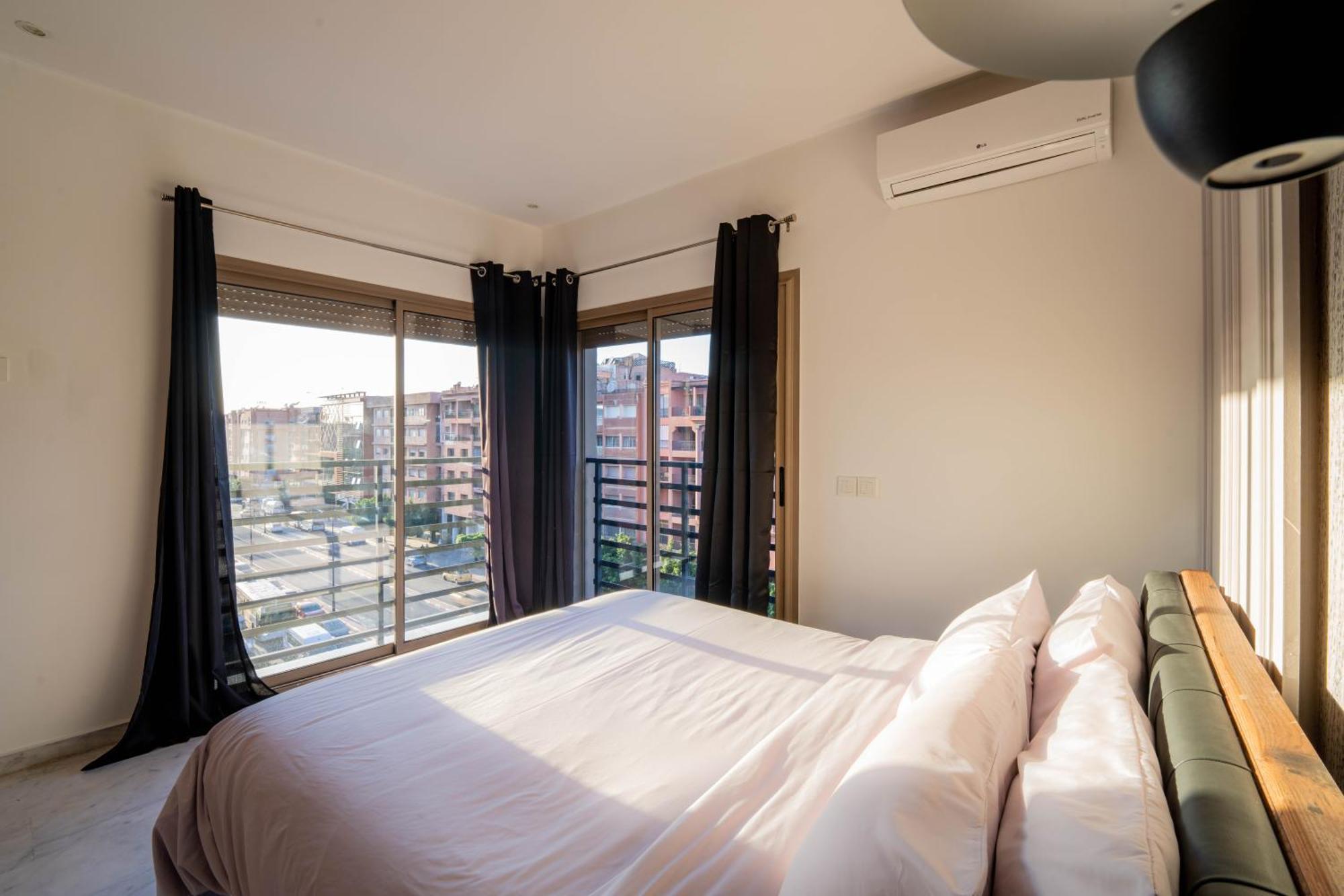 马拉喀什New ! Unique Equipped Flat In The Heart Of Marrakech公寓 外观 照片